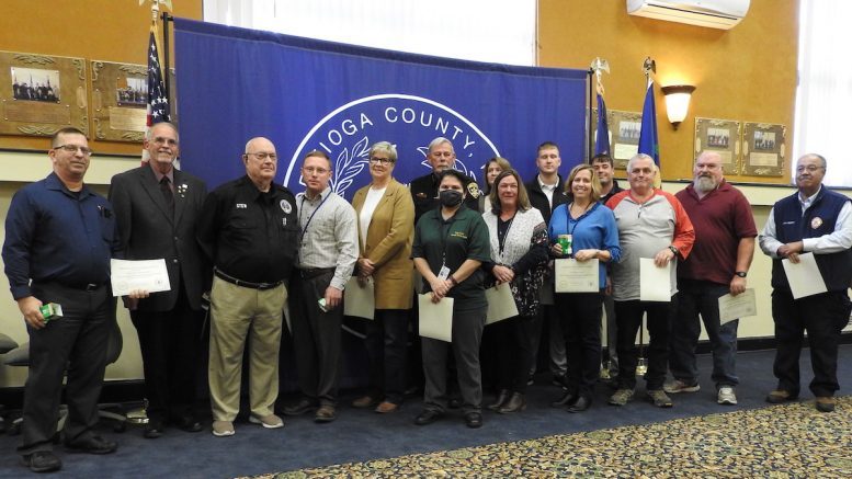 Tioga County Legislature recognizes employee veterans and active military personnel during November 9 meeting