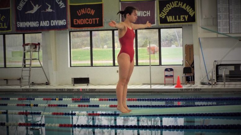 Owego Diver Kaelyn Katchuk earns medals at State Level Dive Meet
