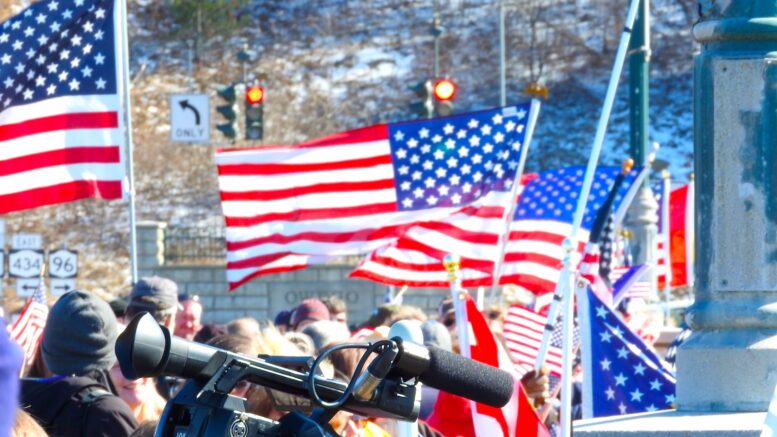 ‘People’s Convoy’ participants roll through Owego