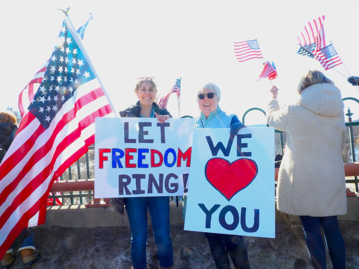 ‘People’s Convoy’ participants roll through Owego