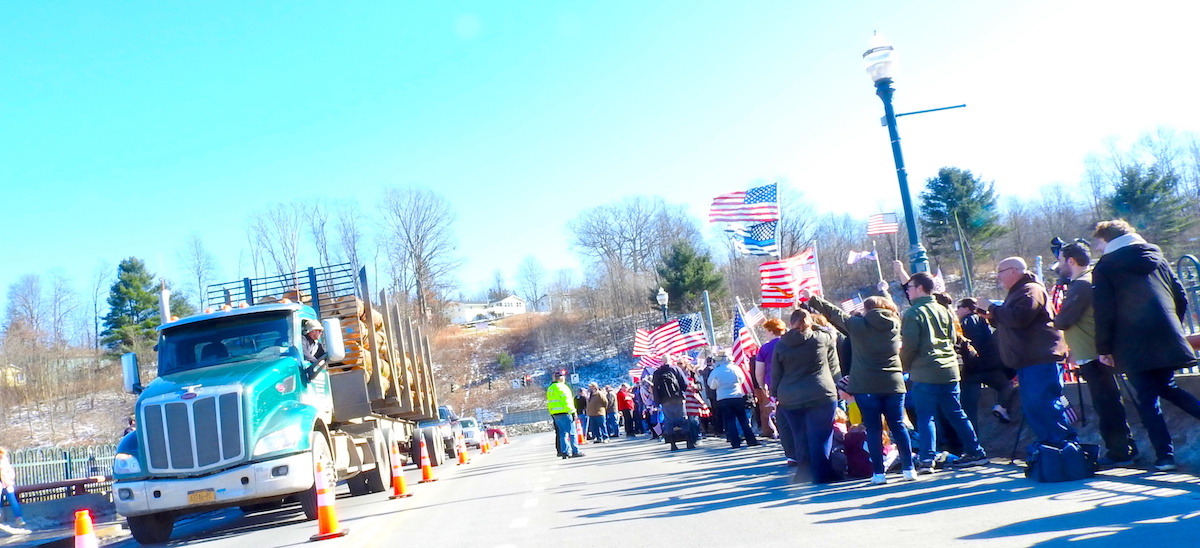 ‘People’s Convoy’ participants roll through Owego