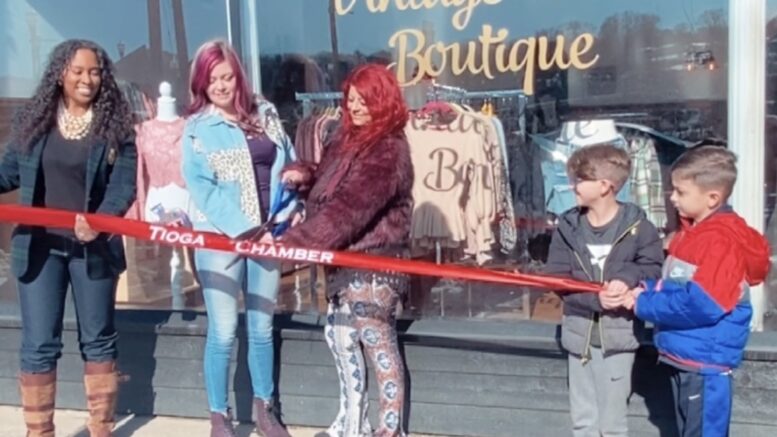 Photo: Ribbon cut at Vintage Vibes in Owego