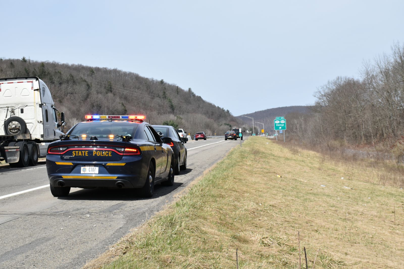 Troopers watch for risky and dangerous driving behavior during Operation Hardhat in Tioga County