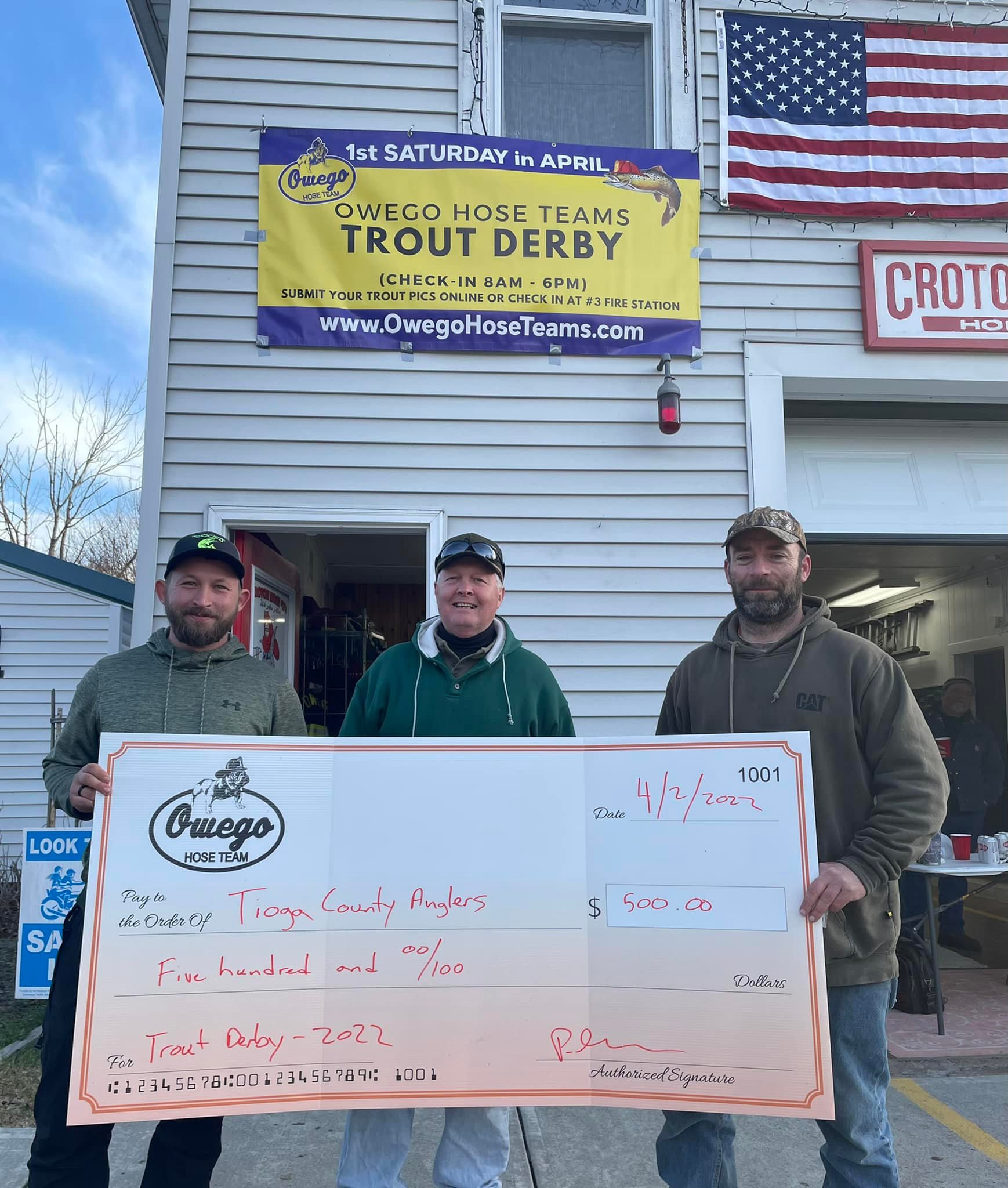 Owego Hose Team Trout Derby a Success; 61 Anglers competed in 3rd