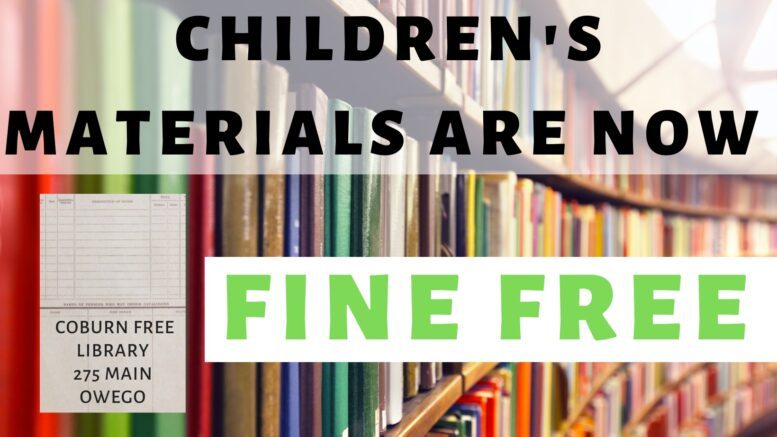 Coburn Free Library eliminates late fees for youth materials