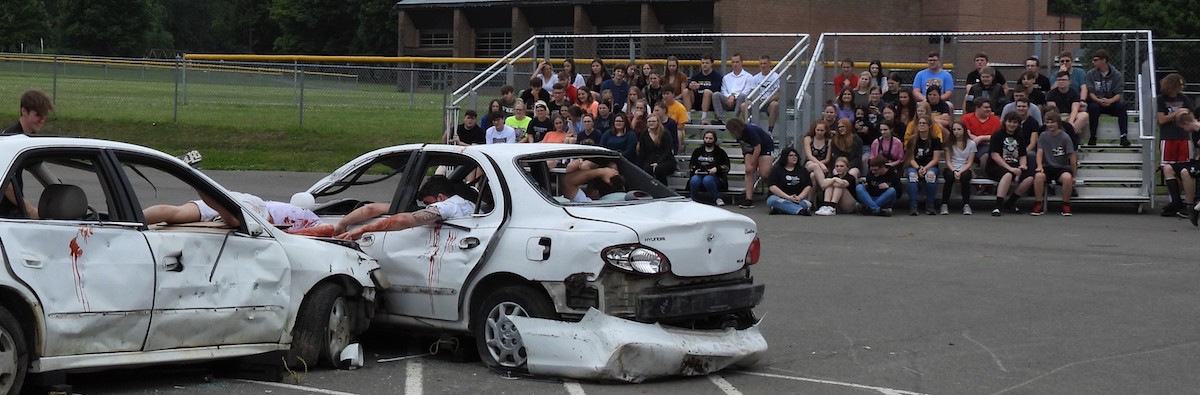 Mock accident held at Tioga Central High School