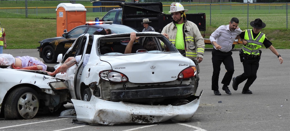 Mock accident held at Tioga Central High School