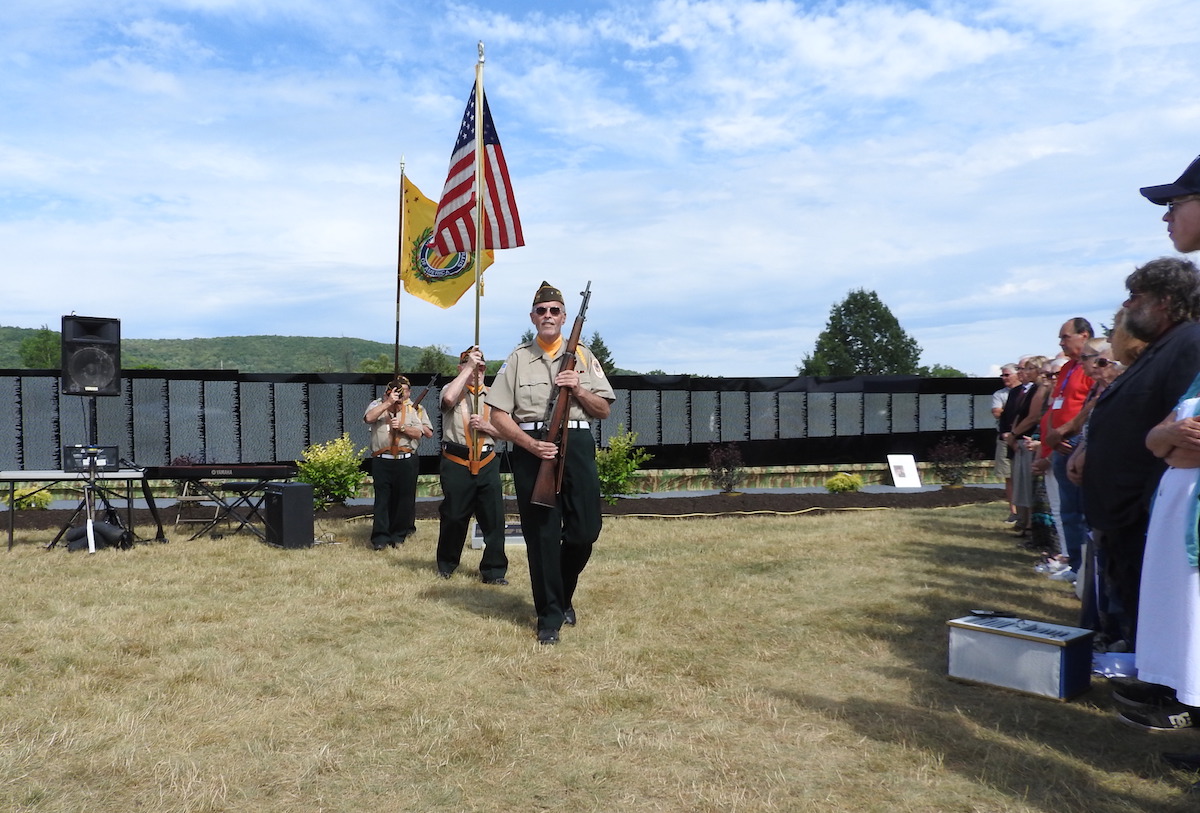 Tioga County Veterans participate in Moving Wall ceremony in Elmira