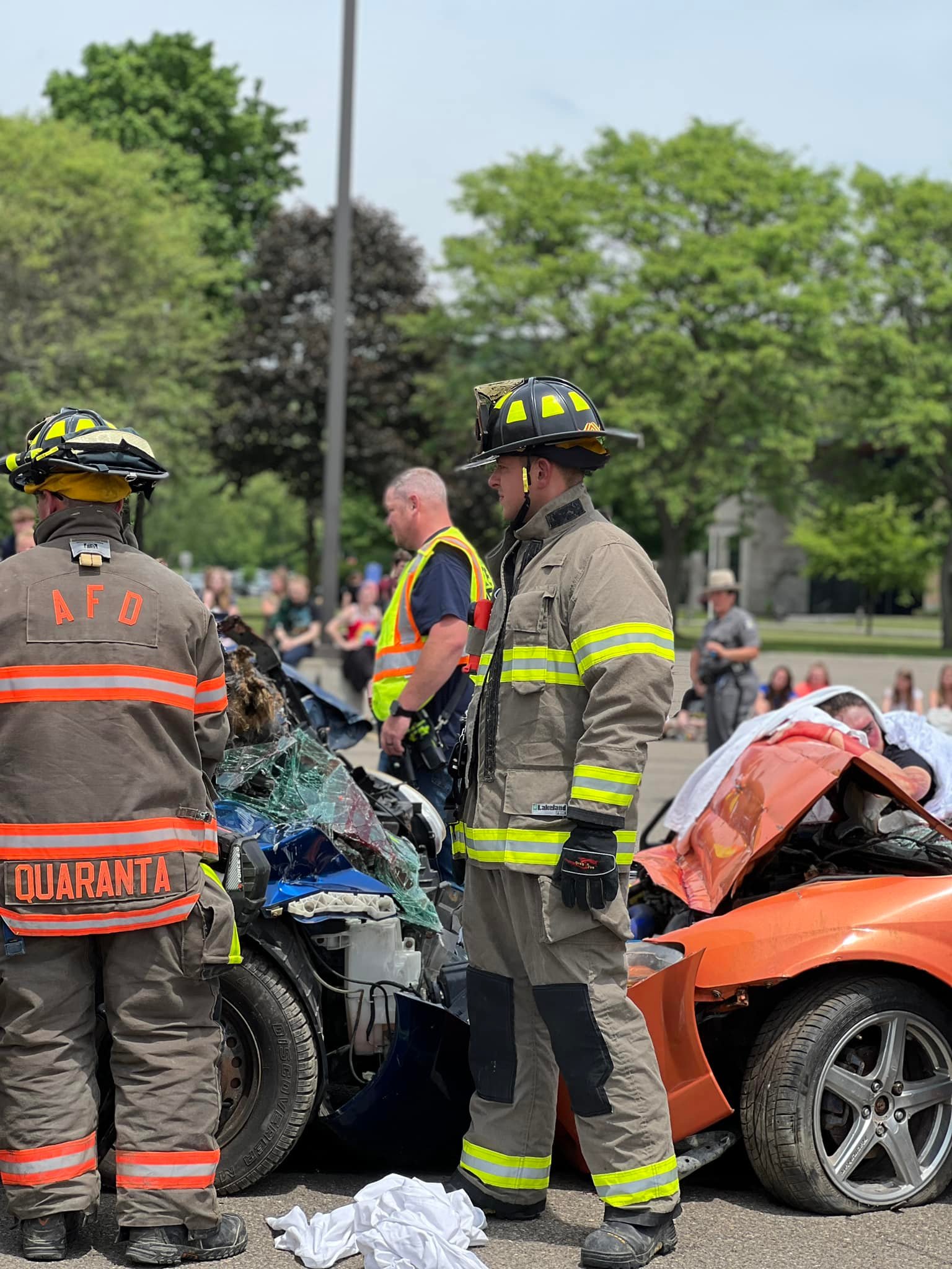 Mock Accident held at OFA