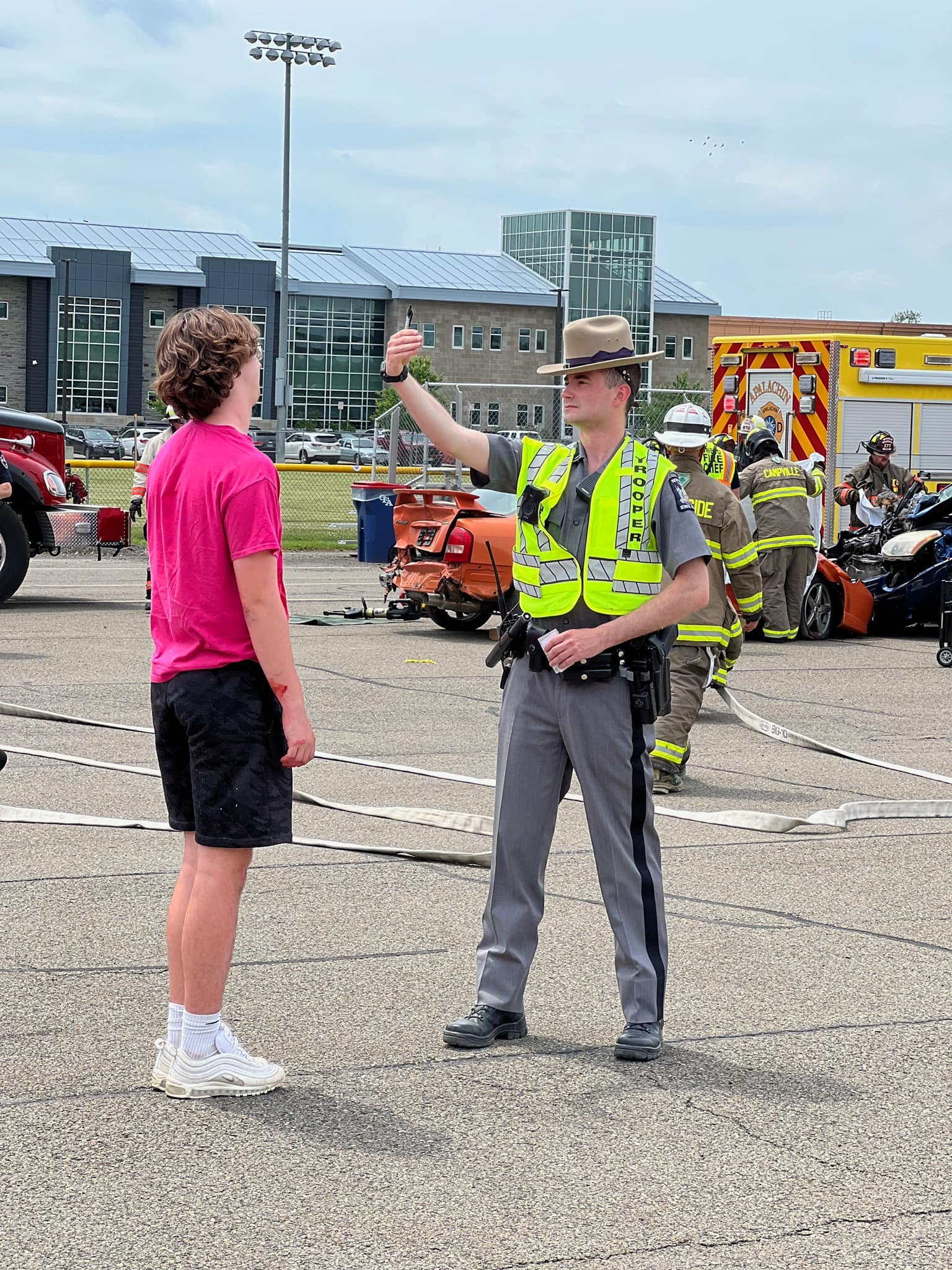 Mock Accident held at OFA