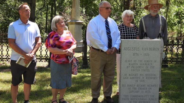 Richford memorial honors early settler and former slave