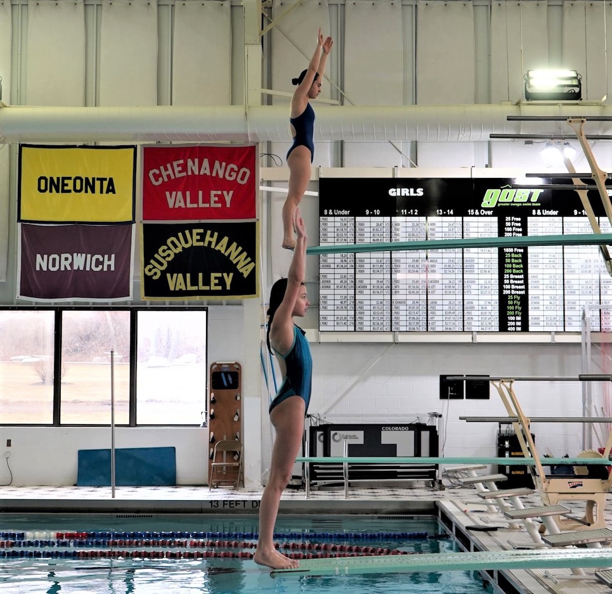 Springboard Diving Clinic taking place in Owego