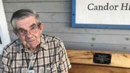 Bench dedication held at the Candor’s History Center