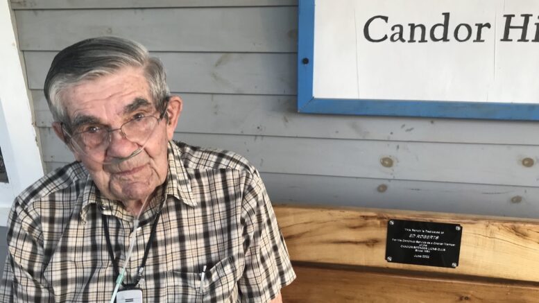 Bench dedication held at the Candor’s History Center