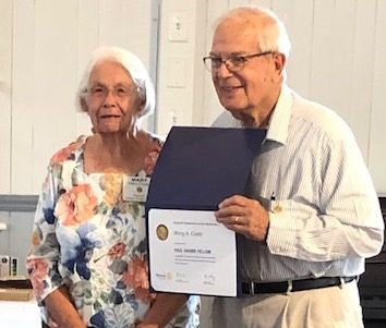 Mary Costic named a Paul Harris Fellow