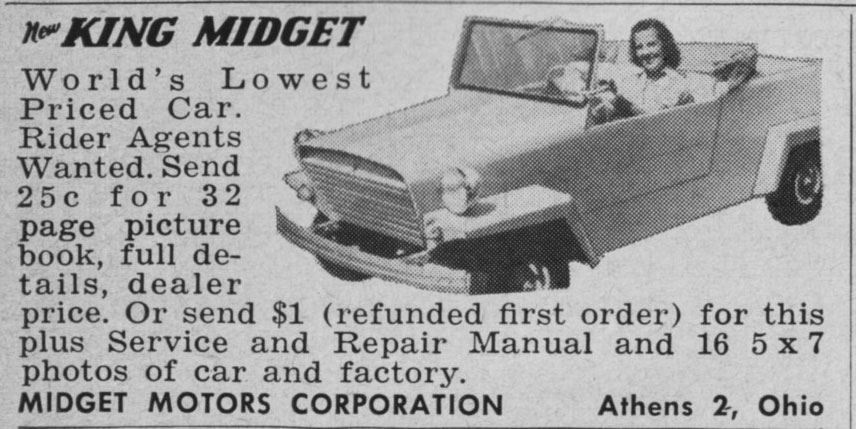 Cars We Remember / Collector Car Corner; From small to large: The King Midget and Chevy big-block engine history