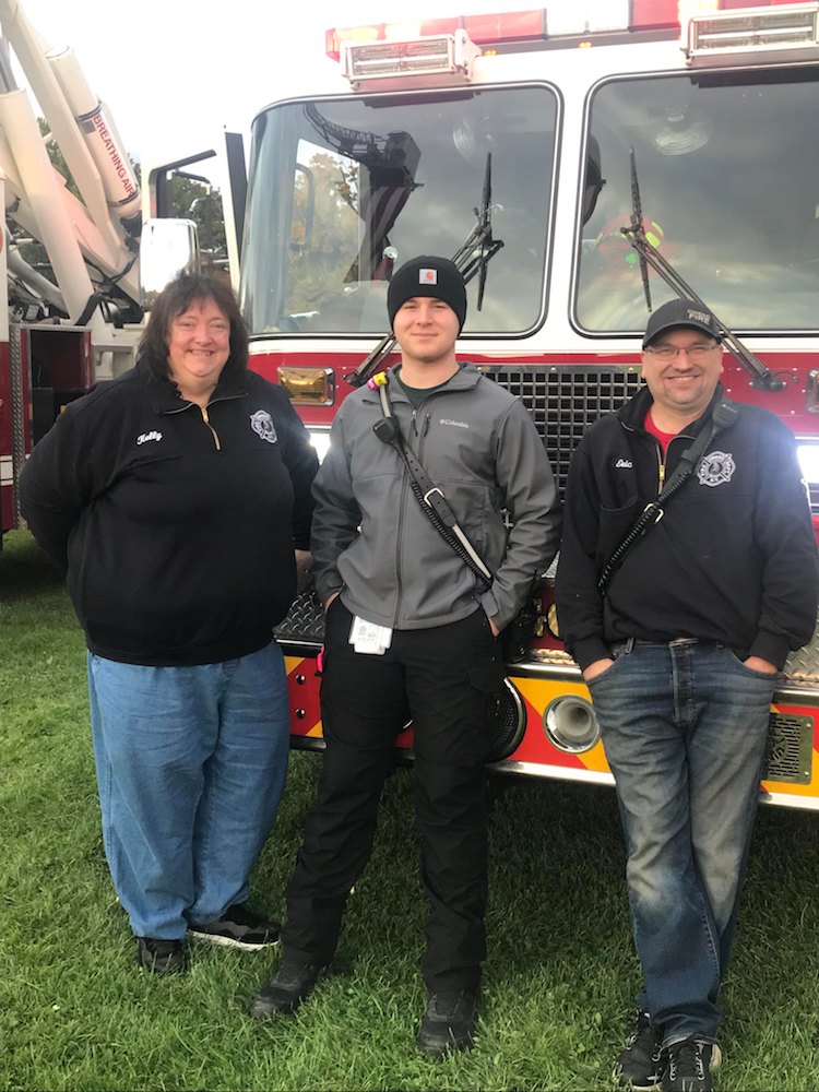 Bonfire keeps the chill off during Village Appreciation Night; Fireworks cap off free annual event