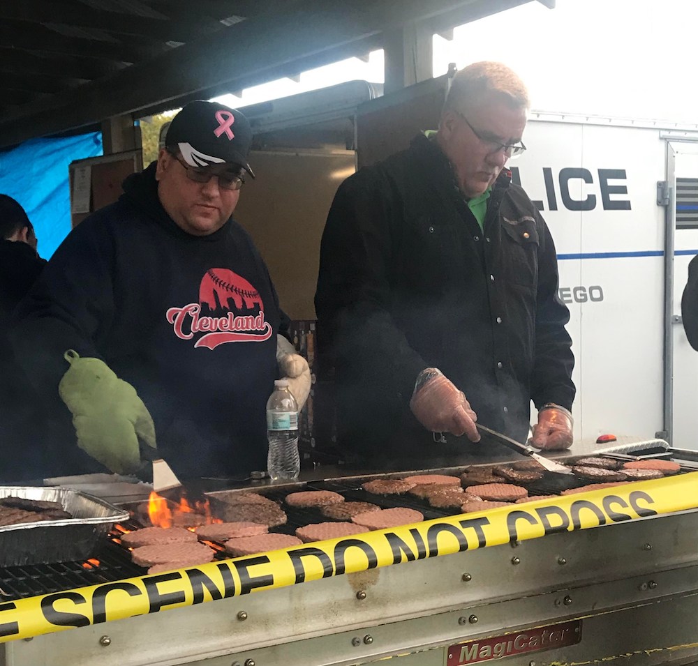 Bonfire keeps the chill off during Village Appreciation Night; Fireworks cap off free annual event
