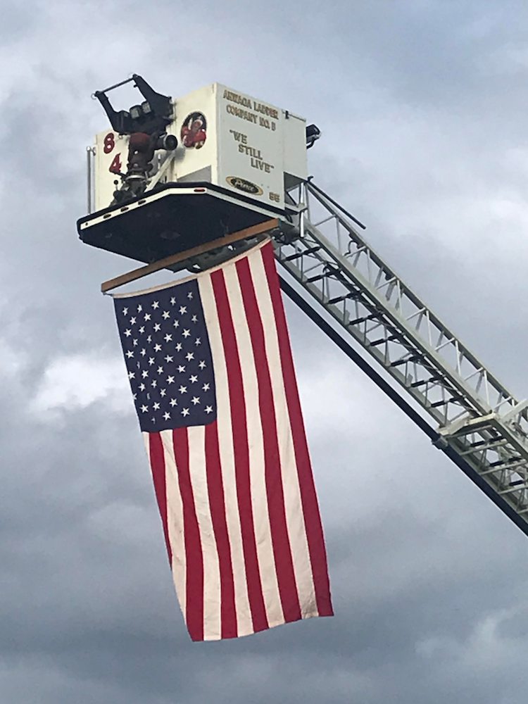 Bonfire keeps the chill off during Village Appreciation Night; Fireworks cap off free annual event