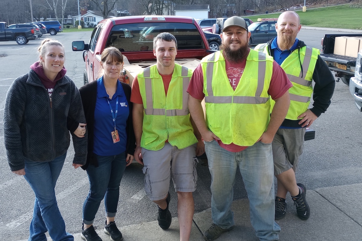 Best Buy Surprises Catholic Charities with goodwill and donations