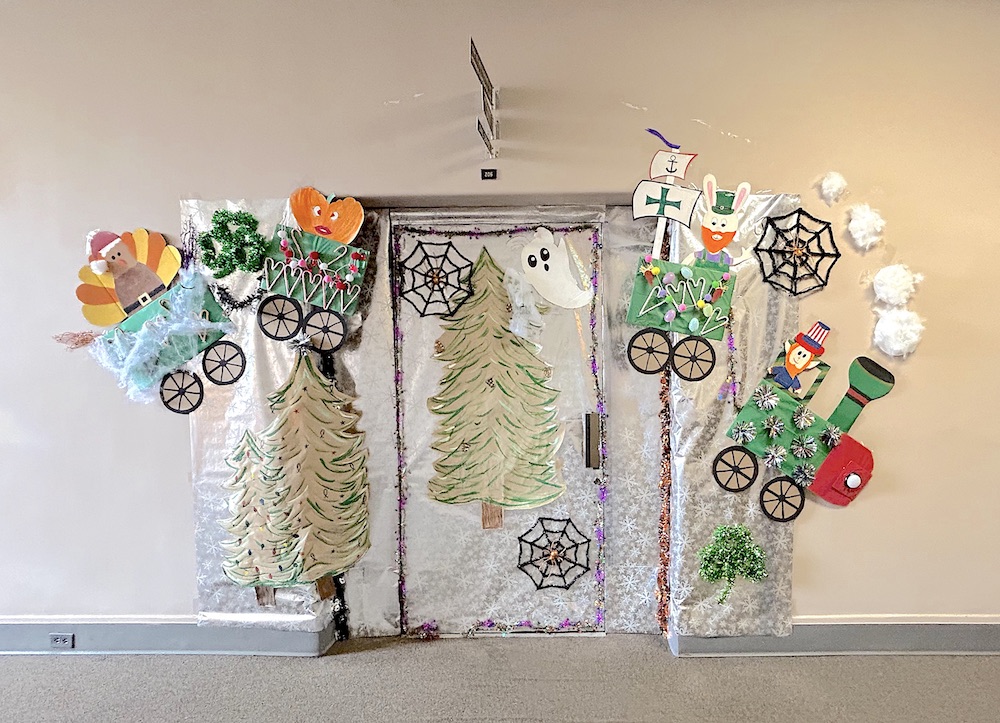 Door decorating contest boosts holiday spirits and employee morale