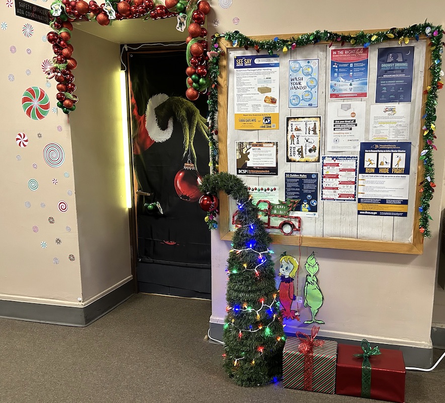Door decorating contest boosts holiday spirits and employee morale