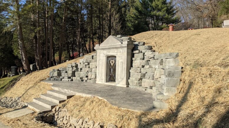 Work completed on cemetery crypt