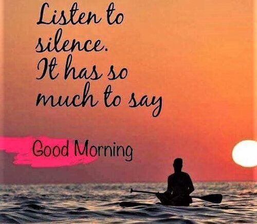 Be Still and Listen to the Power of Silence