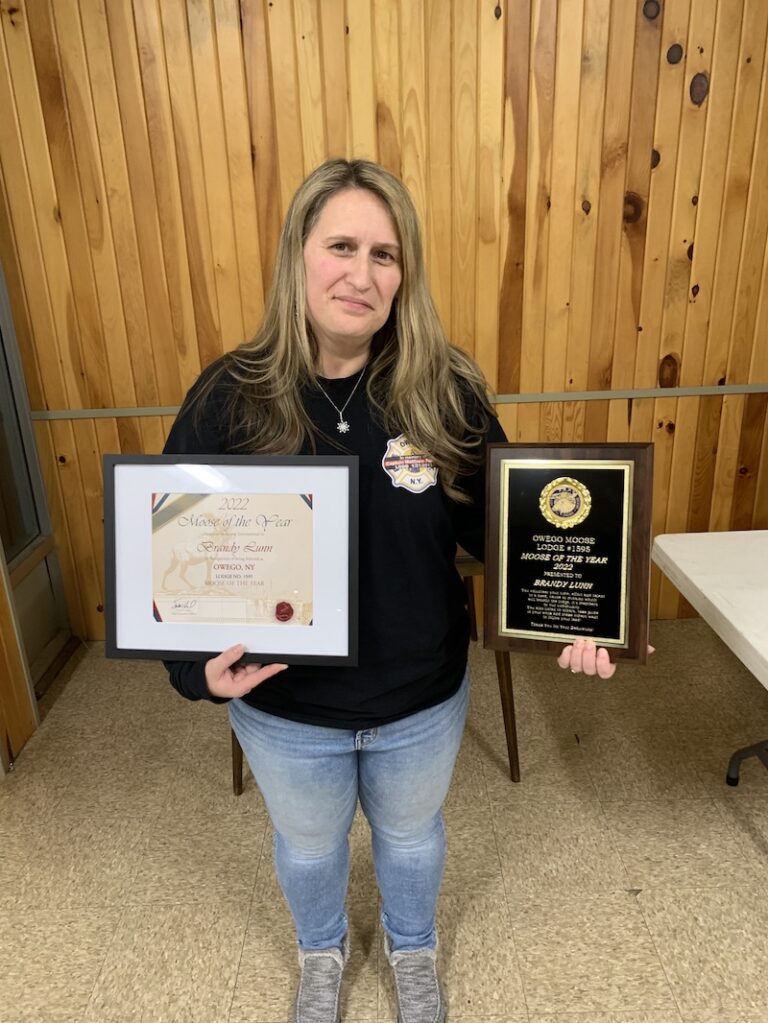 Brandy Lunn awarded ‘Moose of the Year’ for 2022 Owego Pennysaver Press