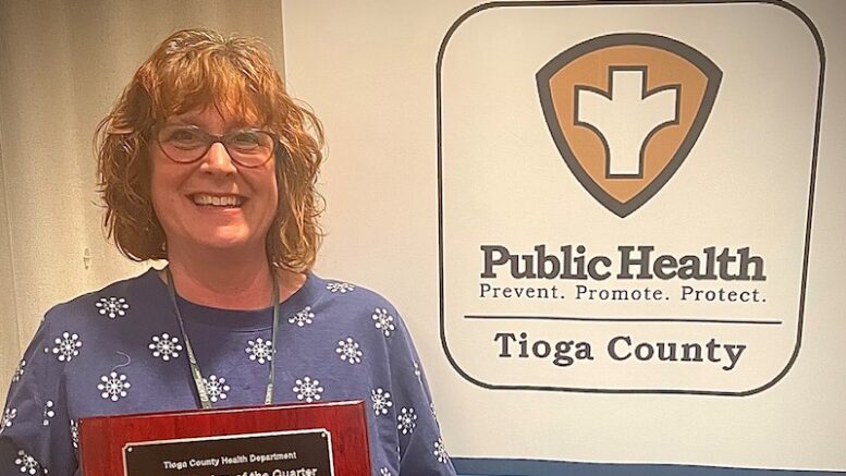 Tioga County Public Health announces Employee of the Fourth Quarter 