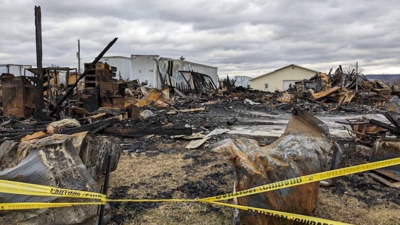 On the road to rebuilding; Tireland USA still operating despite fire that destroyed warehouse