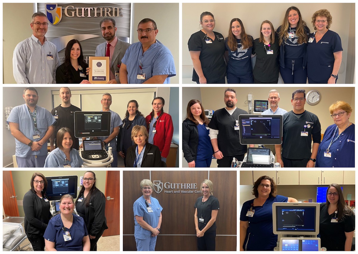 Guthrie receives 20 year bronze milestone award for quality echocardiography  