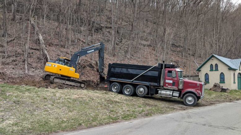 Work begins on Evergreen Chapel Parking Lot