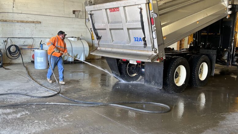 Tax dollars at work; New truck wash saving dollars, and equipment