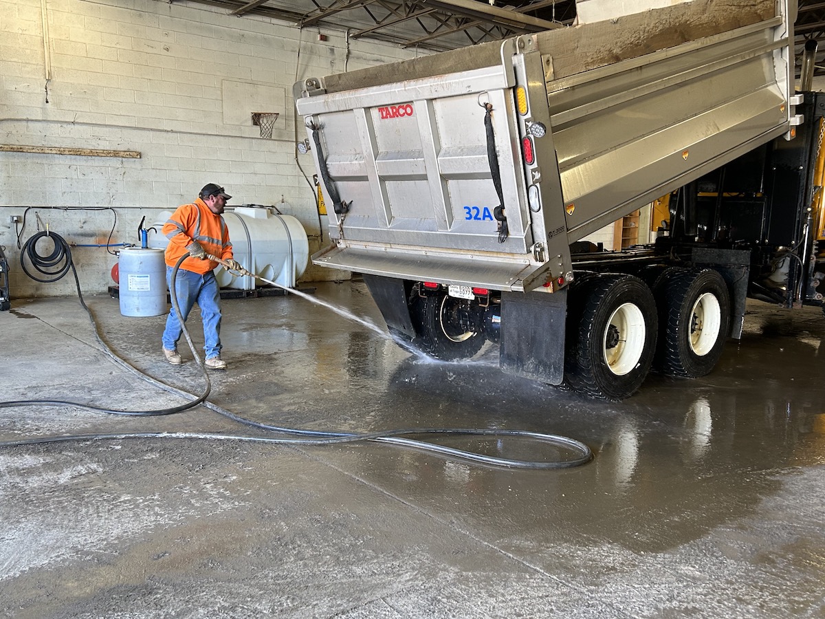 Tax dollars at work; New truck wash saving dollars, and equipment