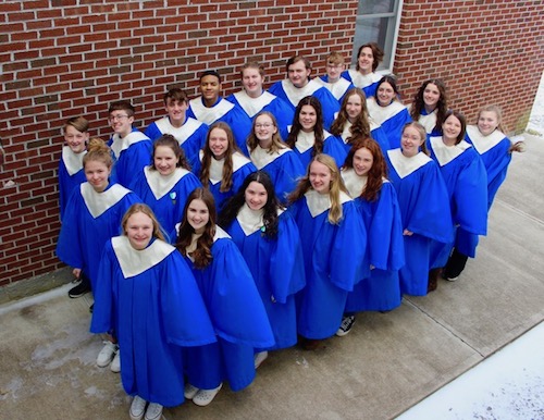 Johnstown Christian School Tour Choir and Handbell Choir in concert in Waverly on May 4
