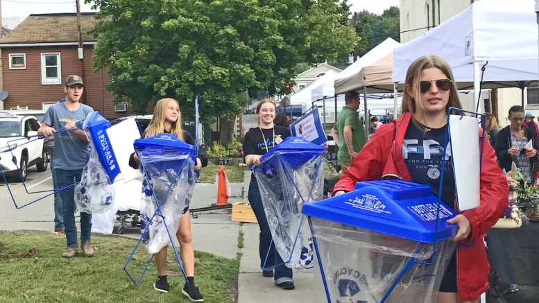 Recycling in America; OFA FFA members lead the effort at this year’s Strawberry Festival