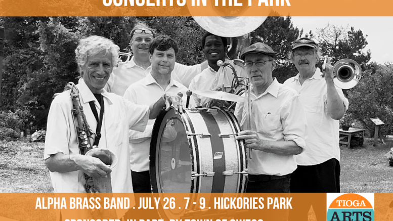 Concerts in the Park presents the Alpha Brass Band on Wednesday