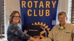 Elizabeth Johnson Named Paul Harris Fellow by Sayre Rotary