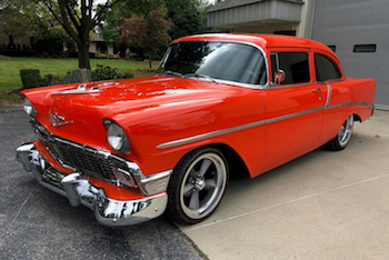 Car Collector Corner; 1956 Chevy 210, Muscle Car, Tribute and Clone further defined
