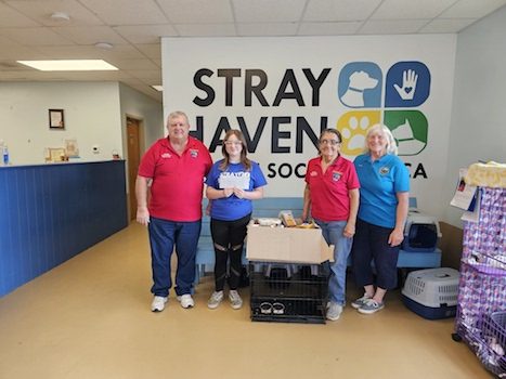 Local motorcycle group collects donations for two local animal shelters