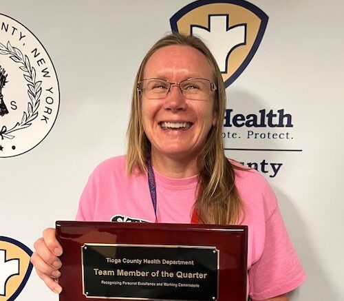 Tioga County Public Health announces 2023 Employee of the Third Quarter 