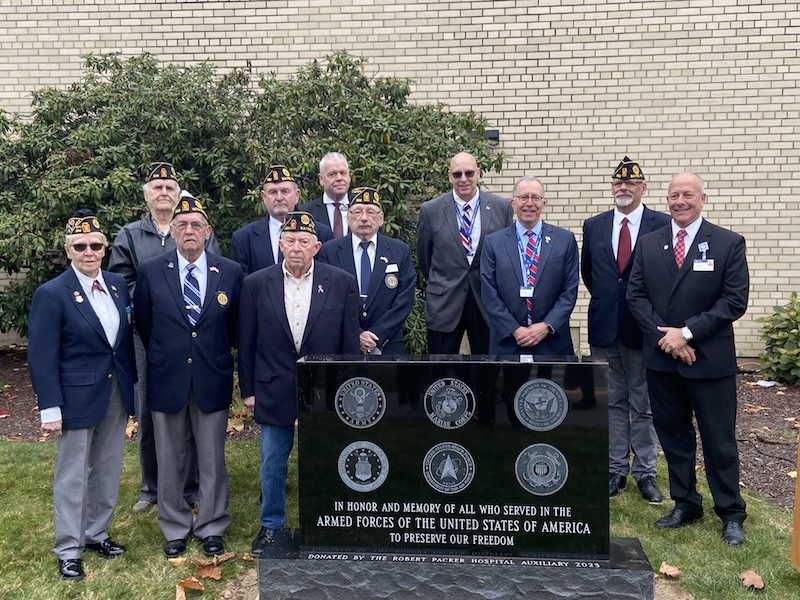 Veterans Monument dedicated at Guthrie Robert Packer Hospital