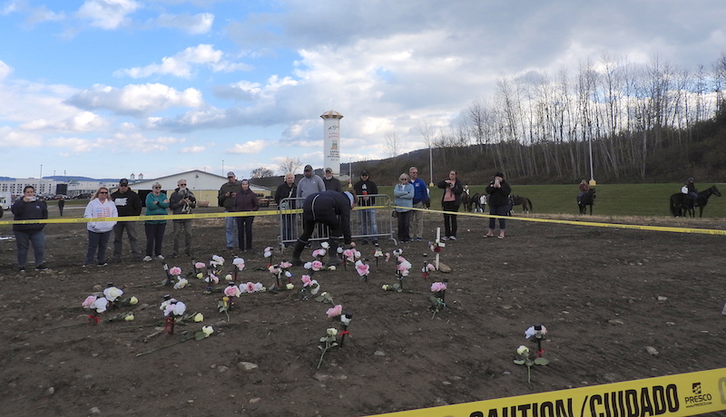 Walking in solidarity and support; Memorial walk held for the 30 horses that perished in the November 9 fire