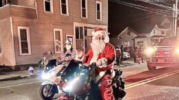 Lights illuminate Main Street in Candor during the annual Holiday Parade