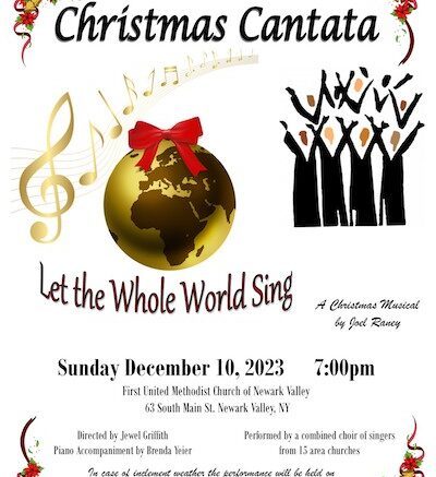 ‘Let the Whole World Sing’; Christmas Cantata to be presented on December 10 in Newark Valley