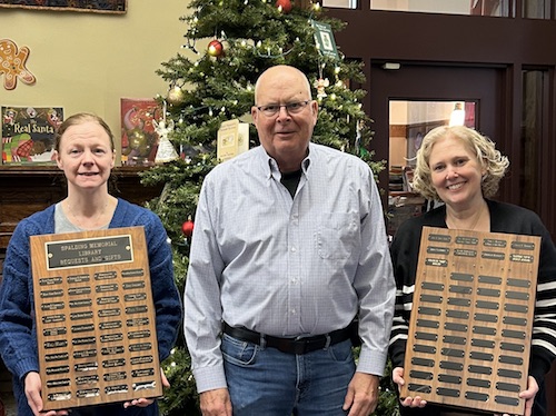 Skip Roupp recognized for library donation