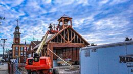 Historic Central Fire Station Bell Installed in Steamer House; 1911 Fire Bell will ring again once project is complete