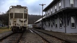 Along the Railroad line!