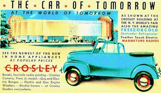 Collector Car Corner / Cars We Remember; Powel Crosley Jr.; from radios to cars to baseball and everything in between